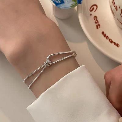 Simple High-end Knotted Bracelet Women's Versatile Design Hand Jewelry