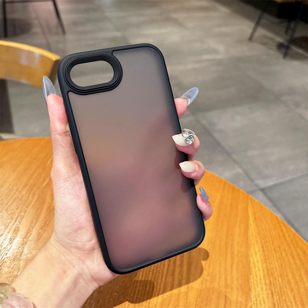 Original Translucent Hybrid Shockproof Bumper Case For iPhone 16E 16 15 14 Plus 13 12 Pro Max SE4 Solid Color Matte Clear Cover