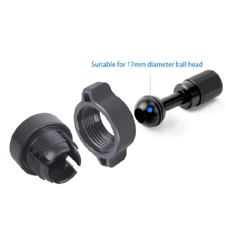 Camera Mount Adapter with 3/8inch Screw to 17mm Balls Base for Tripod and Holder Attachments