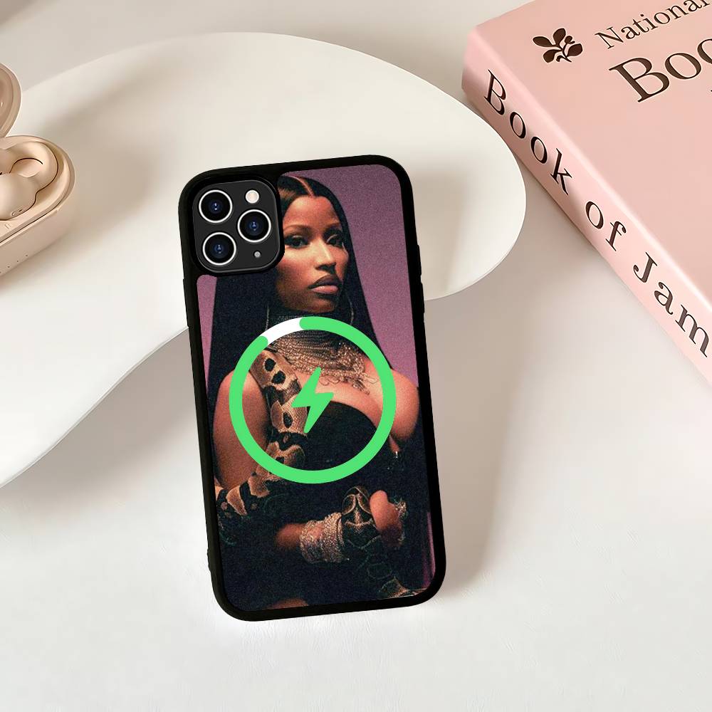 

Nicki Minaj Rapper For Magsafe Magnetic Wireless Phone Case For IPhone 11 12 13 14 15 16 17 Pro Max Plus Cover iPhone 15 plus