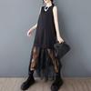 XITAO Patchwork Lace Sleeveless Dress HQQ2476