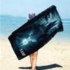 Personalized "Harry Potter's Magical Journey" Beach Towel Microfiber Beach Towel Thin Absorbent for Beach Swimming Yoga Bath Sports. 0910401