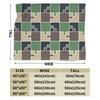 Puzzle Camouflage Pattern blanket  Warm Funny Plush Throw blanket For Students Couch Bed Flannel Bedspread Bed Cover