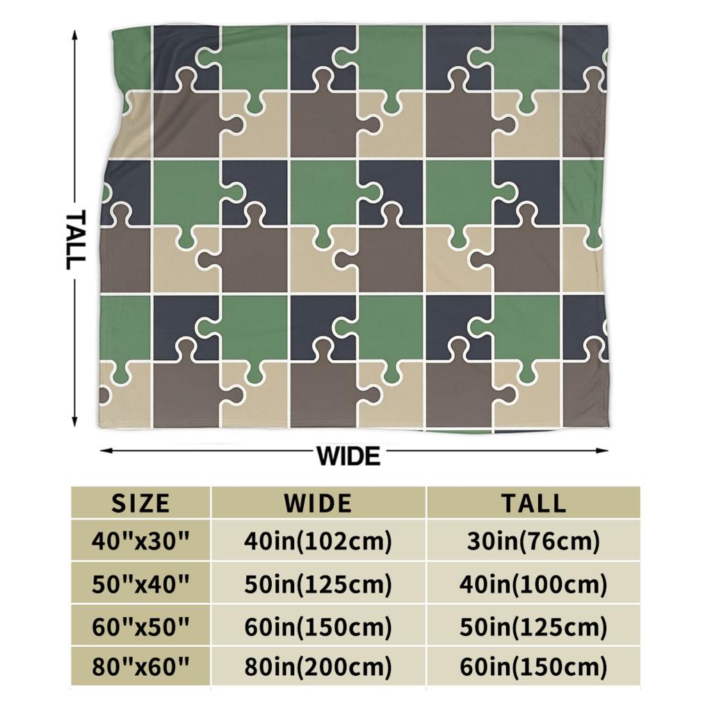 Puzzle Camouflage Pattern blanket Warm Funny Plush Throw blanket For Students Couch Bed Flannel Bedspread Bed Cover