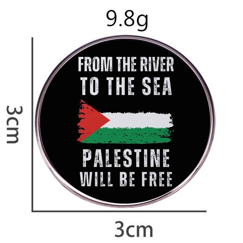 

Palestinian Liberation Pin Free Palestine Badge With Metal Alloy Construction