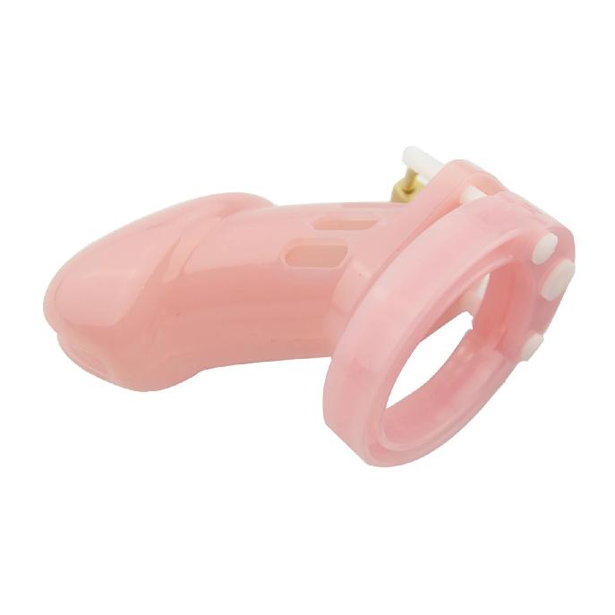 Plastic Urethra Chastity Lock with 5 Snap Ring Penis Bondage Adult Men's Chastity Cage Cock Restriction BDSM Abstainer Sextoys