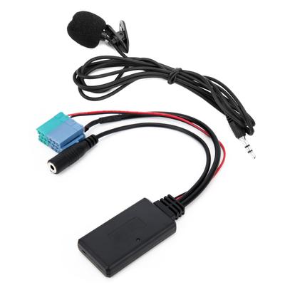 Adattatore microfono Cavo audio ausiliario Bluetooth 5.0 DC 12V Sostituzione per Fiat Grande Punto