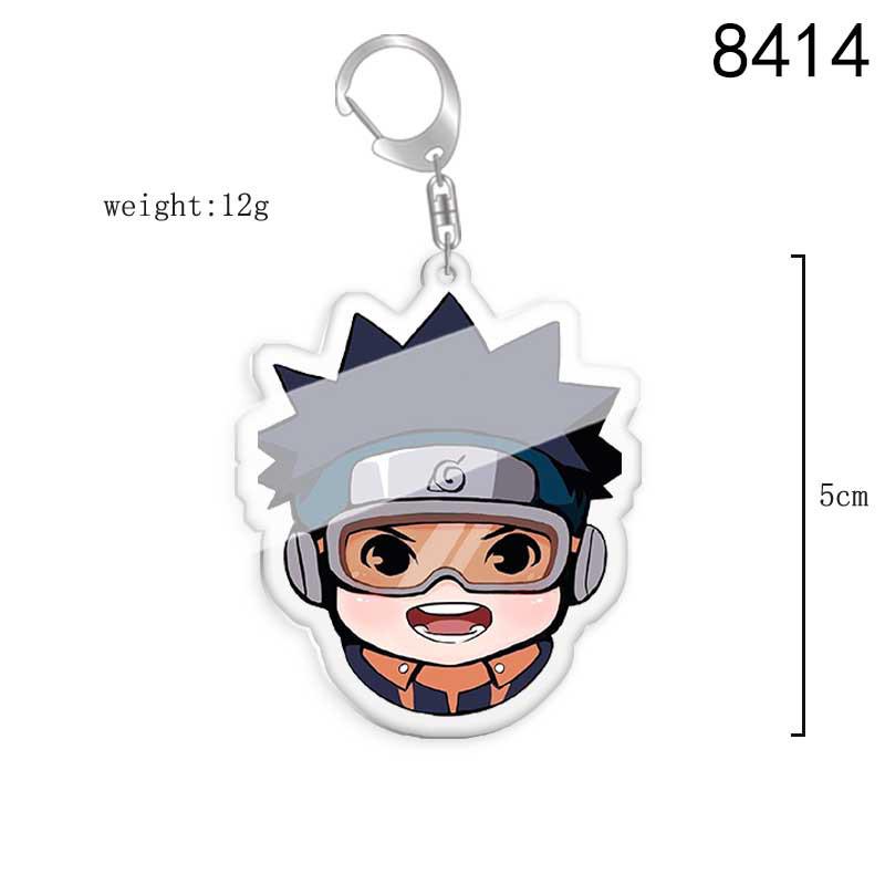 Naruto Anime Q Version Acrylic Keychain Ring Pendant (1-14) 5.5CM