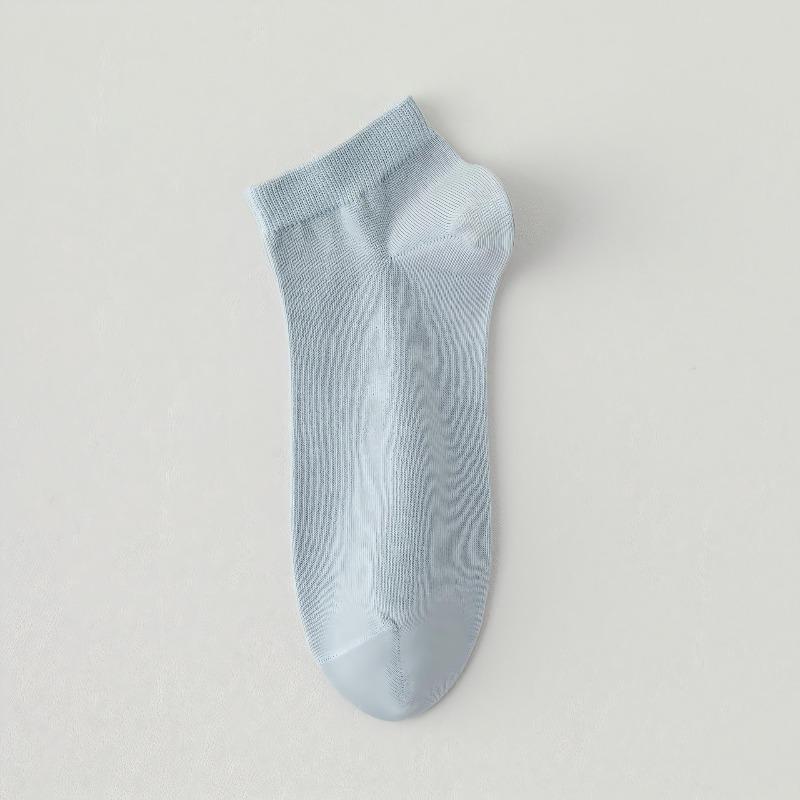 White Children's Summer Short Socks Made of Pure Cotton, Without Bones. Summer Odor-proof Socks, Antibacterial and Breathable Cotton Socks, Boat .