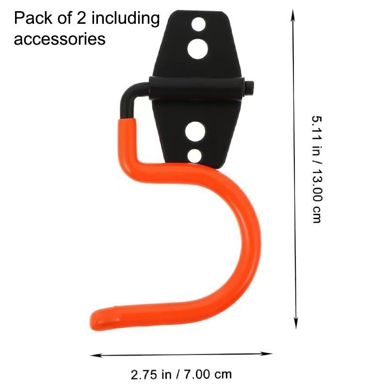 Bicycle Garage Heavy Storage Hook Warehouse Hardware Strong Load-Bearing Small/Medium Square Hook Tool Storage Wall Metal Hook