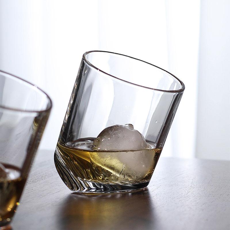 Leaning Tower Cup Vintage Ltalian-style Whiskey Glass Designer Creative Glass Retro Liquor Cup