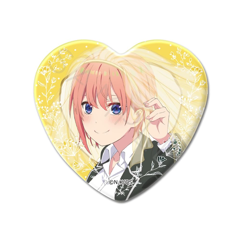 

Quintessential Volume 5 tin badge YA “The Quintuplets” [Ichika] Heart-shaped