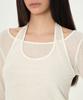 MUSINSA STANDARD WOMAN Women'S Wool Tencel Halter Layered Long Sleeve T-Shirt [Ivory]