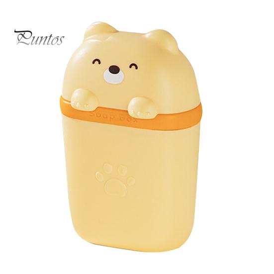 

Тримач для мильниці. Портативний компактний дизайн. Мильниця з мультяшним ведмедиком. Водонепроникна герметична коробка для зберігання. Тримач для мила. жовтий