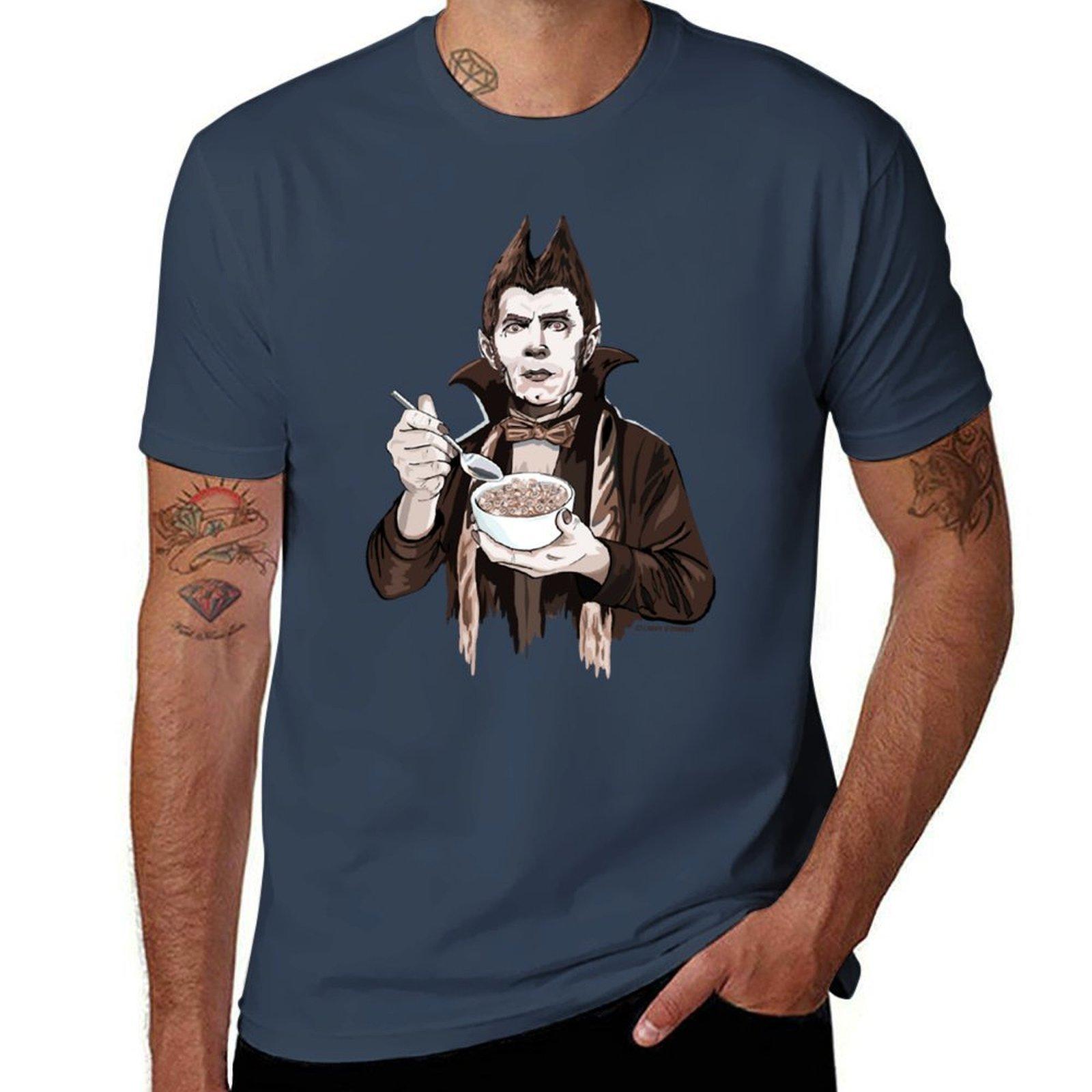 Bela Lugosi as Count Chocula TShirt Work Outdoor Short Sleeve Tee S