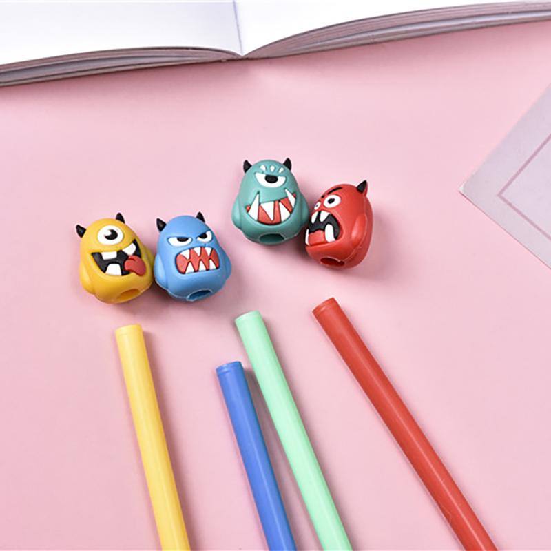 4pcs Ballpoint pen Creative Stationery Set Monster Show Teeth Design Ballpoint Pens Cartoon Water Signature Pens Neutral Ink