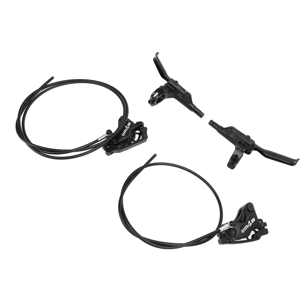 4 Piston Dual Drive Oil Brake 850mm Front 1550mm Rear Levers Hydraulic Disc Brakes for Mountain Cycling