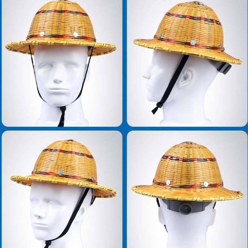 Breathable Bamboo Weave Cap For Outdoor Activities Lightweight And Friendly Unisex Design Practical Sun Protection Hat