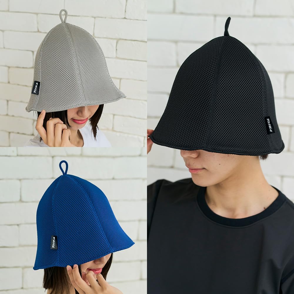 Sauna Boy Sauna Hat Cap for Men and Mesh Sauna Perfect for Hot and and A Great Women, Hat, Quick-Drying, Washable, Foldable, Deep, Bathhouses,
