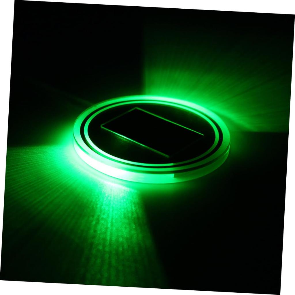 FOMIYES Led Cup Holder Mat Solar Led Cup Mat Car Cup Mat Led Cup