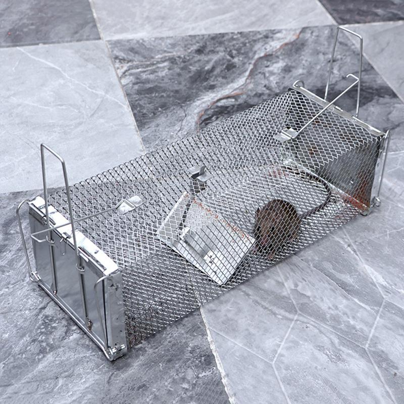 Kovová Železná Klec Domácí Vnitřní Automatické Pasti na Hlodavce K Vyhnání K Chytání Velkých Potkanů Potkaní Klec Živá Humánní Klecová Past