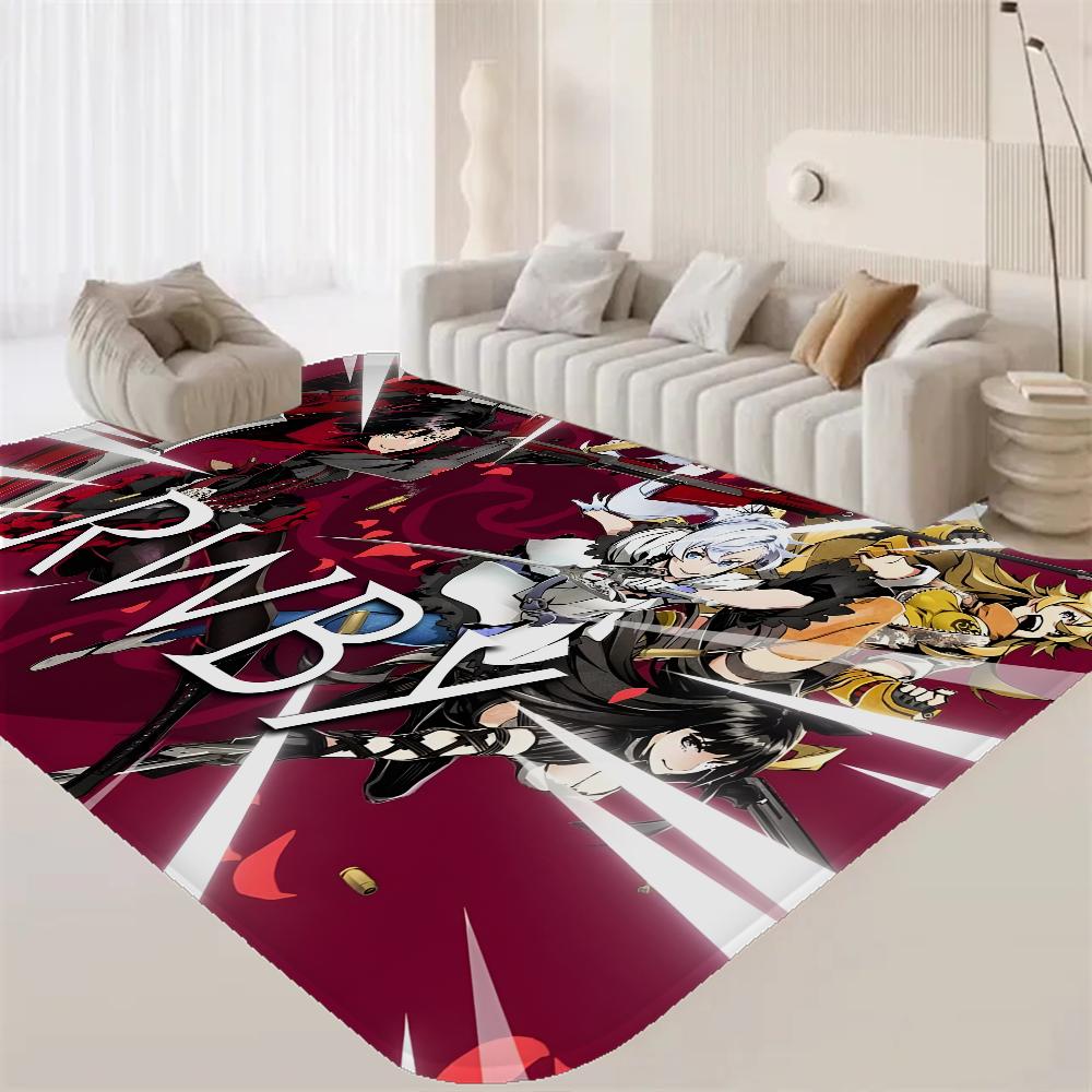 Anime Characters R-RWBY Bathroom Mat INS Style Soft Bedroom Floor House Laundry Room Mat Anti-skid Welcome Doormat