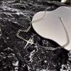 Starlight Titanium Steel Necklace - Male Cross Design for Hip-Hop Style, Unique and Fashionable Accessories That Suit Any Occasion