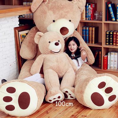 1 peça 100cm Urso Gigante Americano Brinquedo de Pelúcia Urso de Pelúcia Fofo Bonecas de Animais Brinquedos de Pelúcia Macios para Crianças Meninas Presente de Aniversário