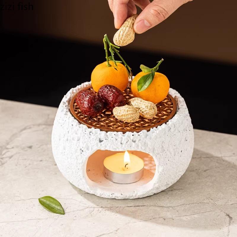 Creativo Texture Rocciosa Arte del Ferro Stoviglie in Cemento Piatto Isolante Ristorante Piatto da Dessert Piatto per Sushi Stoviglie Speciali