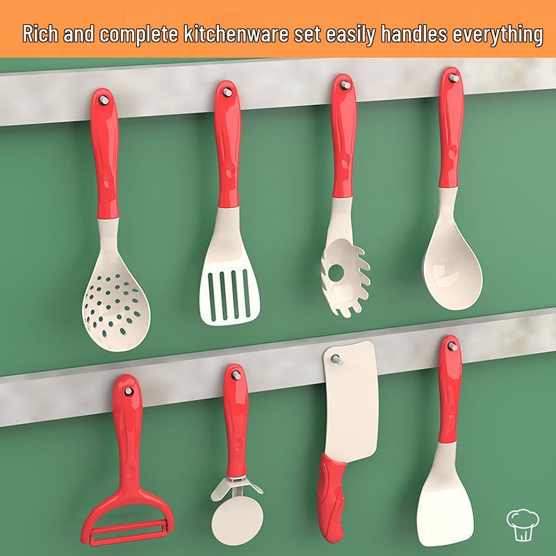 Kids' Pretend Play Kitchen Set: Cuttable Veggies & Fruit with Rice Cooking Toy