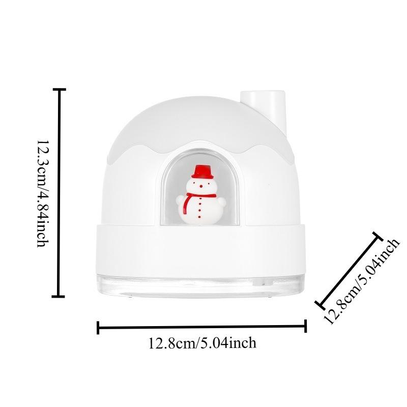 1Pcs Igloo Humidifier Night Light Usb Silent Mini Cute Desktop Air Purifier Atomizer Gift Atmosphere Safety Material