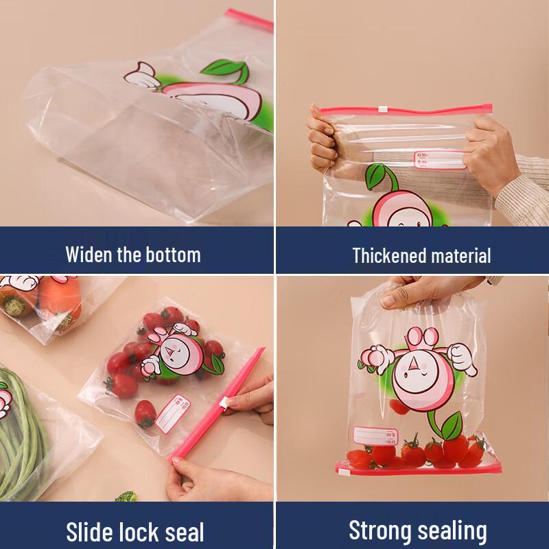 ZISIZ Slider Zipper Food Storage Bags