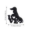 3D Printed Love Dog Ornament Cute Dog Statue Funny Animal Sculpture  Dog Lover