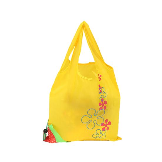 10L Organizer Bag with Handle Item Storage Lightweight Strawberry Folding Grocery Shopping Bag for Lady