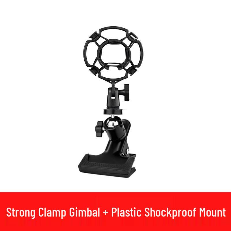 Universal Metal Desktop Stand for Mobile Live Streaming & Photography - Strong Clip, 1/4" Extension