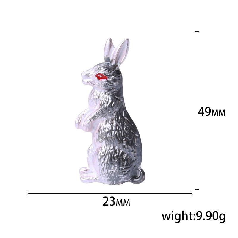 Blucome Schöne Kaninchenbrosche, Damenbrosche für Mantel, Anzug, Tasche, Anstecknadel, Abzeichen, Hochzeitsfeier, Schmuck, Neujahrsgeschenke