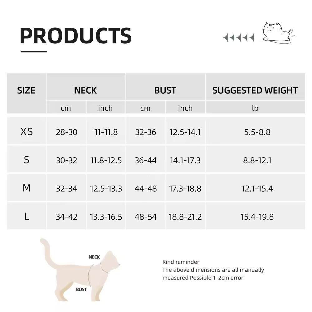 Checkered Pet Harness Kitten Strap Eye Catching Color Puppy Anti Loss Strap Outdoor  Adjustable Reflective Chest Strap