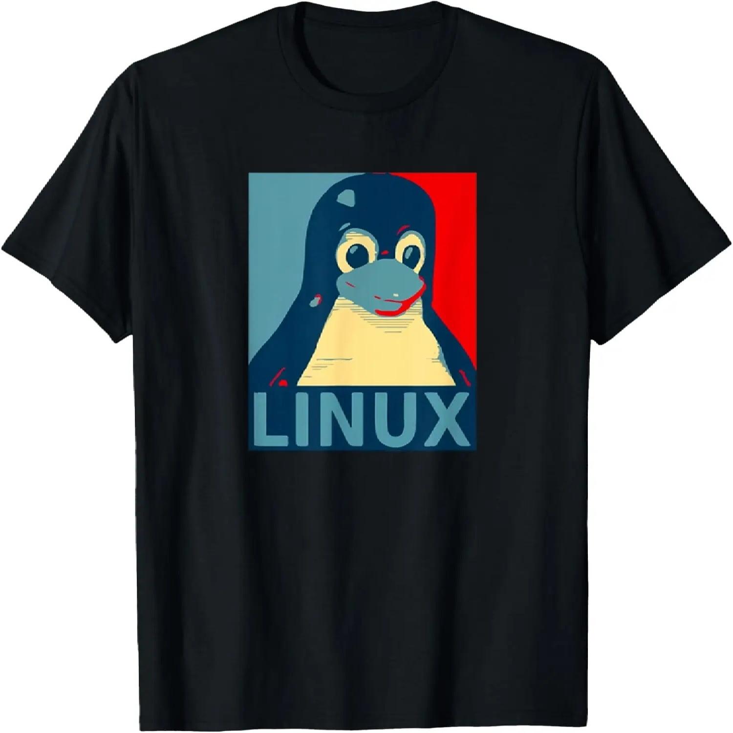 Футболка с графическим дизайном пингвина Tux из Linux S