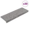 Stair Mats 30 Pcs. 65X21X4 Cm Gray