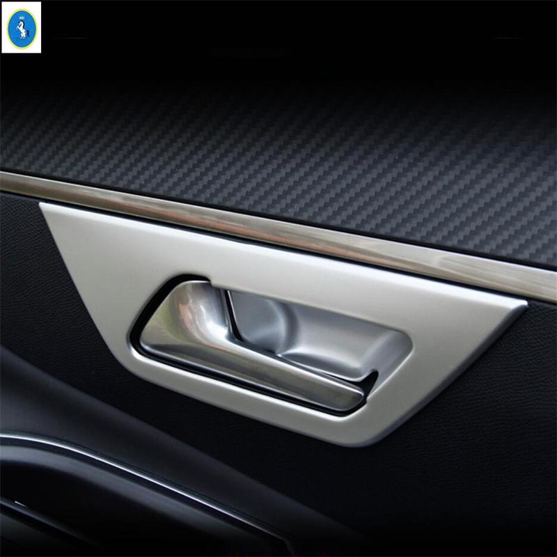 Car Inner Door Handle Bowl Frame Cover Trim For Peugeot 3008 5008 GT 2017 - 2025 Carbon Fiber / Matte / Black Brushed / Silver