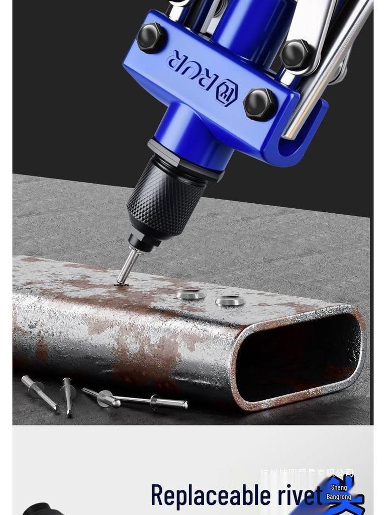 Manual Rivet Gun Double Handle Labor-Saving Riveter Pliers Nailer