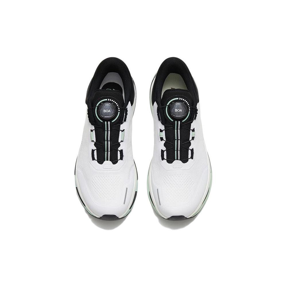 New Anta Cushioning Anti Slip And Wear Resistant Low Top Running Shoes Men's White Black Green 112315581A-1
