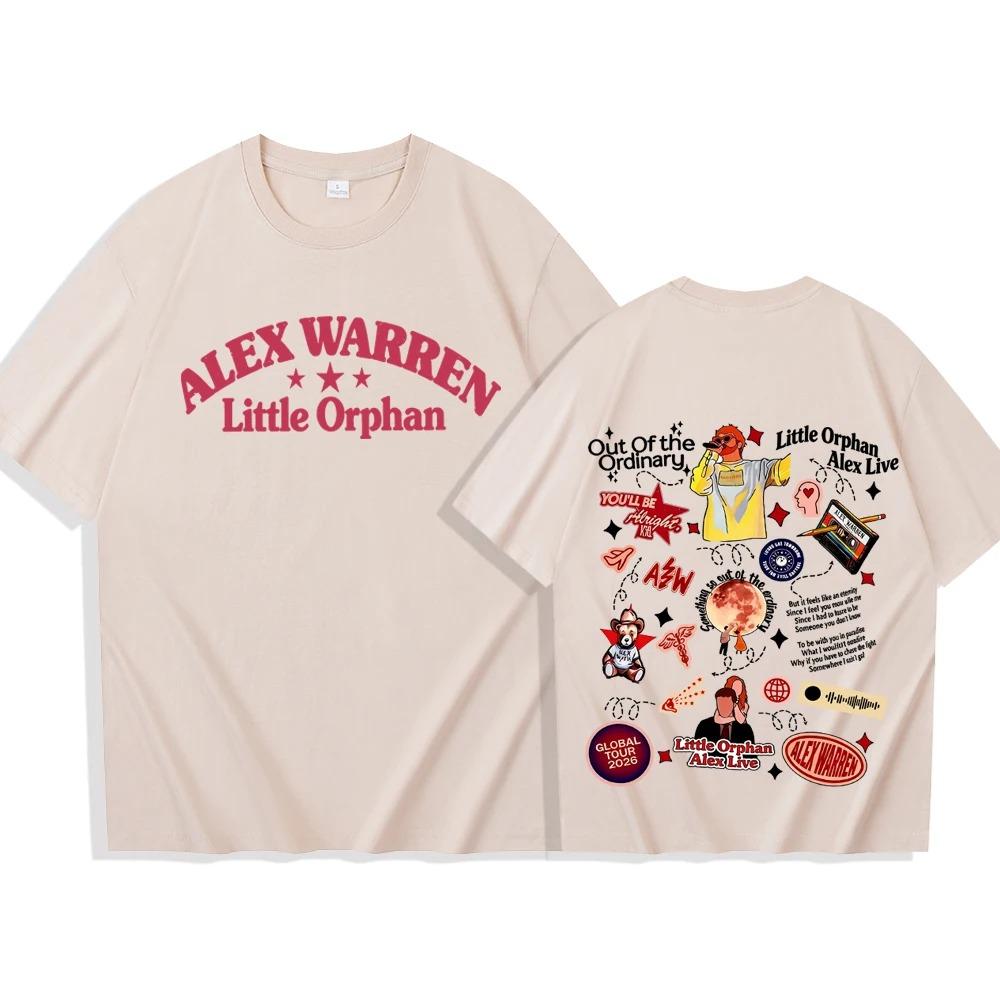

Alex Warren Tour 2026 T-shirt Man Woman Harajuku Short Sleeve O-neck Casual Shirt Hip Hop Streetwear Oversized Tshirt XXXL