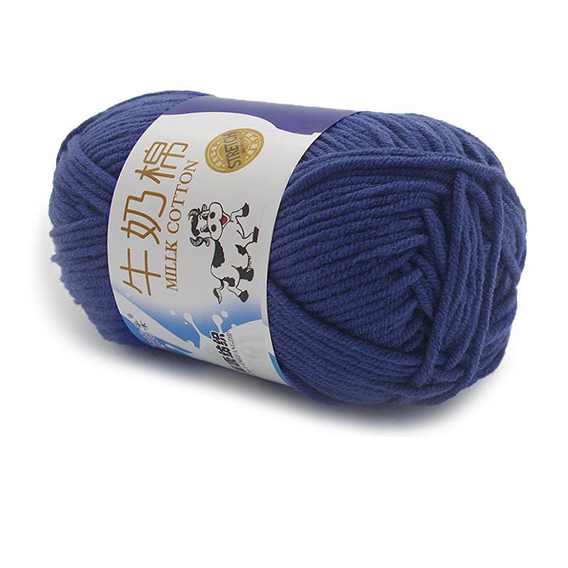 1Pc 50g Crocheting Milk Cotton Yarn Hand Knitting Sweater Blanket Hat Threads Crochet Amigurumi Bag Line 95m
