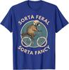 Raccoon Bicycle Riding Vintage Animal Funny Feral Cyclist T-Shirt