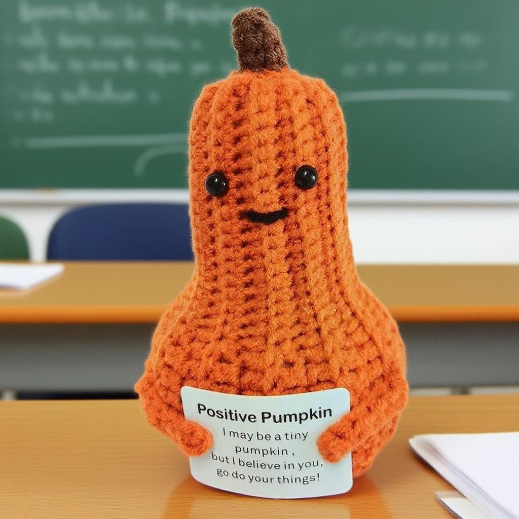 Handmade Wool Knitted Ornaments, Cute Positive Energy Funny Doll Ornaments