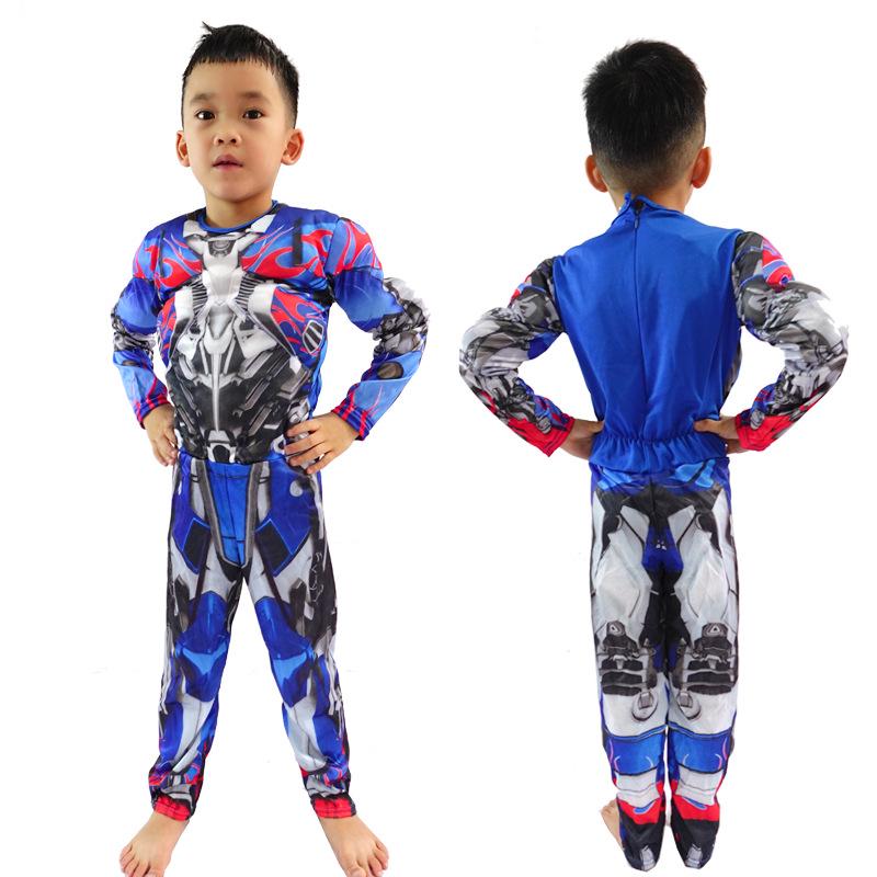 Optimus Prime Transforming Muscle Costume for Kids - Halloween Cosplay Outfit