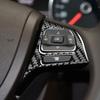 Carbon Fiber Car Accessories Driver Wheel Button Cover Sticker For VW Touareg 7P MK2 2011 2012 2013 2014 2015 2016 2017 2018