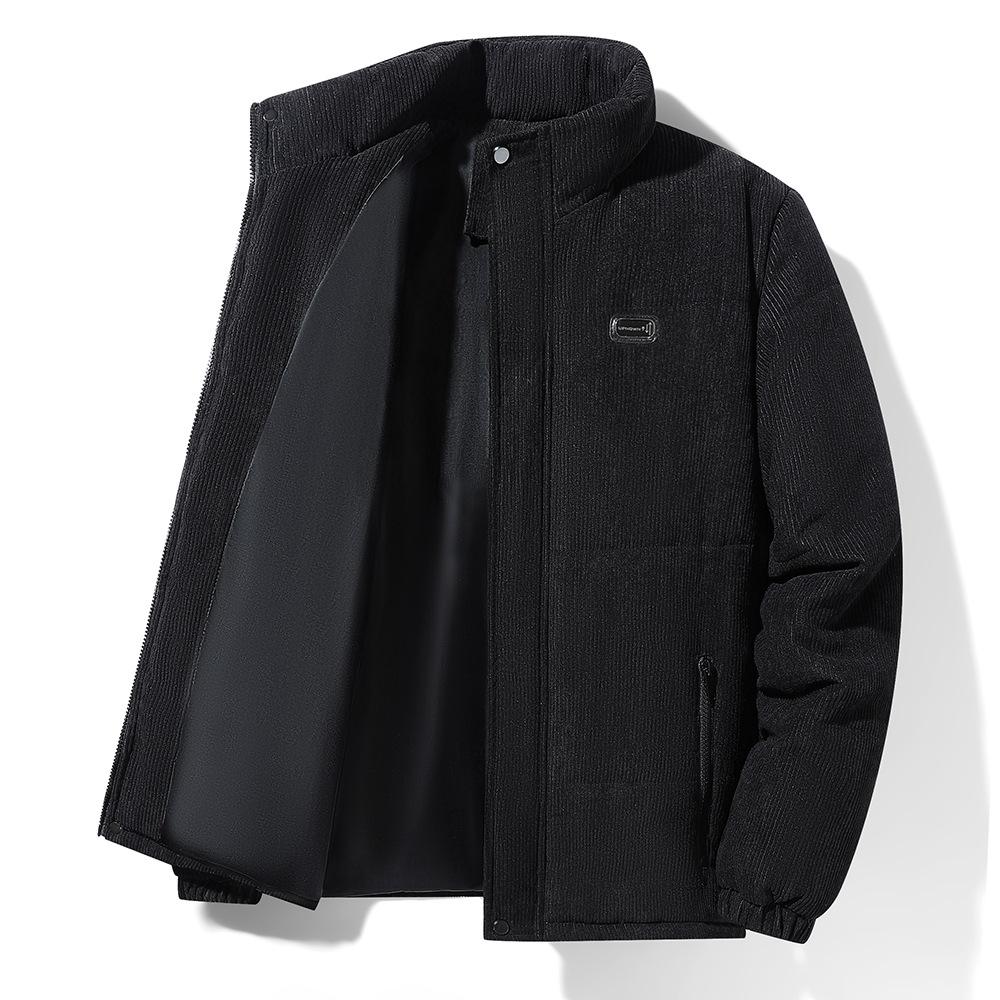 Autumn and Winter New Corduroy Coat Men's Padded Jacket Loose High-grade Youth Winter Men's Padded Jacket with Thick Warm Padded Jacket
