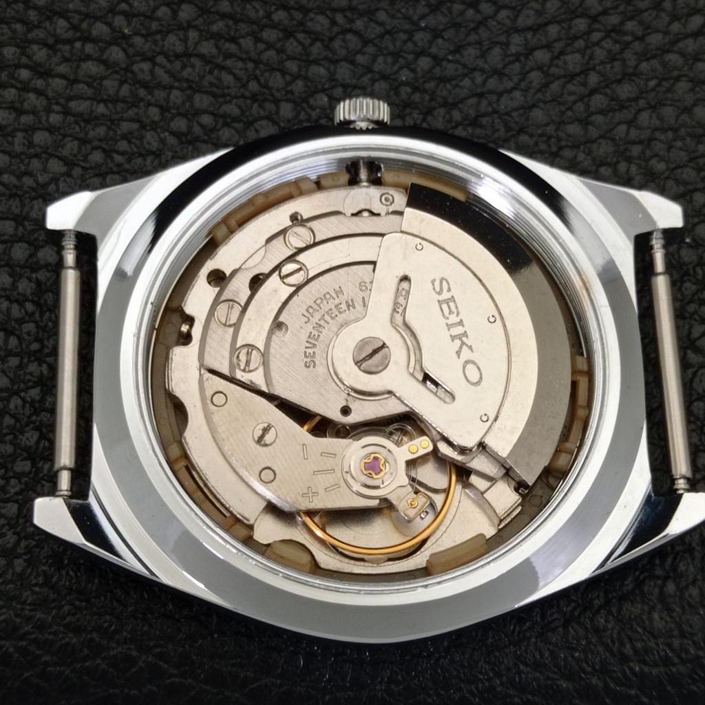 AUTOMATIC VINTAGE REFURBISHED SEIKO 5 JAPAN 6309A MENS BLACK WATCH a441338-5 Sk-a441338